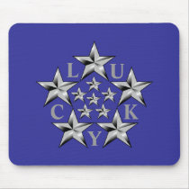 LUCKY STARS MOUSEPAD by bornlucky LUCKY STARS MOUSEPAD