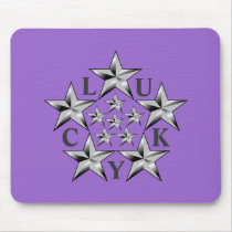 LUCKY STARS MOUSEPAD by bornlucky LUCKY STARS MOUSEPAD