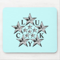 LUCKY STARS MOUSEPAD by bornlucky LUCKY STARS MOUSEPAD