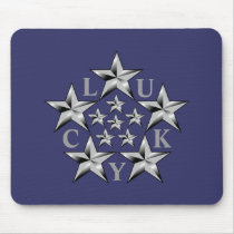 LUCKY STARS MOUSEPAD by bornlucky LUCKY STARS MOUSEPAD