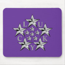 LUCKY STARS MOUSEPAD by bornlucky LUCKY STARS MOUSEPAD