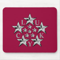 LUCKY STARS MOUSEPAD by bornlucky LUCKY STARS MOUSEPAD