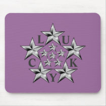 LUCKY STARS MOUSEPAD by bornlucky LUCKY STARS MOUSEPAD
