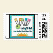 Lucky Strike Retro Stamp