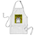 Lucky Sushi Cat aprons