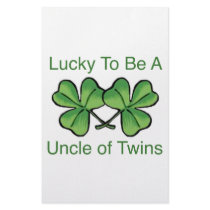 Lucky To Be A Uncle Of Twins stationery by Scrappintwins Lucky To Be A Uncle Of Twins stationery