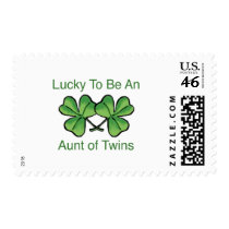 Lucky To Be Twin Aunt postage