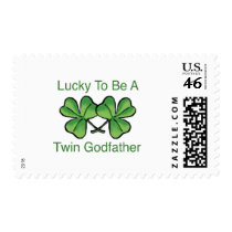 Lucky To Be Twin Godfather Postage