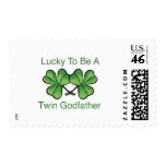 Lucky To Be Twin Godfather Postage