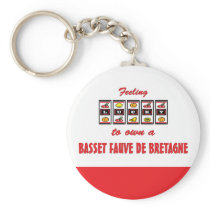 Lucky to Own a Basset Fauve de Bretagne Keychains