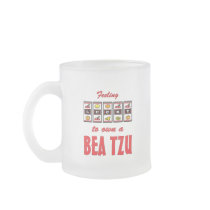 Lucky to Own a Bea Tzu Fun Dog Design Coffee Mugs