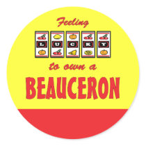 Lucky to Own a Beauceron Fun Dog Design Sticker