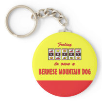 Lucky to Own a Bernese Mountain Dog Fun Dog Design Key Chains