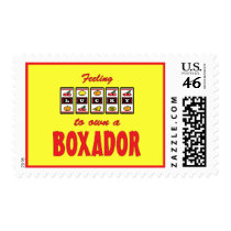 Lucky to Own a Boxador Fun Dog Design Stamps