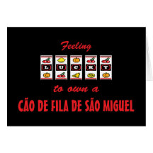Lucky to Own a Cão de Fila de São Miguel Cards
