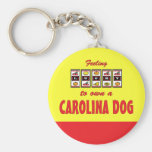 Lucky to Own a Carolina Dog Fun Dog Design Keychains