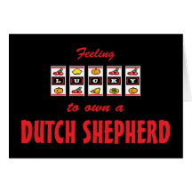 Lucky to Own a Dutch Shepherd Fun Dog Design Cards