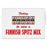 Lucky to Own a Finnish Spitz Mix Fun Dog Design Card