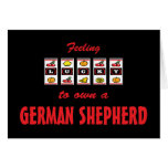 Lucky to Own a German Shepherd Fun Dog Design Greeting Cards