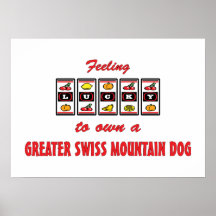 Lucky to Own a Greater Swiss Mountain Dog Posters