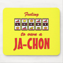 Lucky to Own a Ja-Chon Fun Dog Design Mousepad