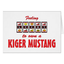 Lucky to Own a Kiger Mustang Fun Horse Design Cards