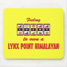 Lucky to Own a Lynx Point Himalayan Fun Cat Design Mouse Pads