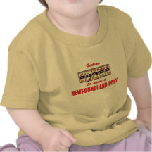 Lucky to Own a Newfoundland Pony Fun Design T-shirt
