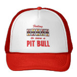Lucky to Own a Pit Bull Fun Dog Design Trucker Hat
