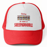 Lucky to Own a Sheepadoodle Fun Dog Design Hats