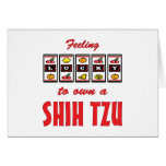 Lucky to Own a Shih Tzu Fun Dog Design Cards