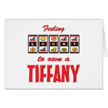 Lucky to Own a Tiffany Fun Cat Design Greeting Cards