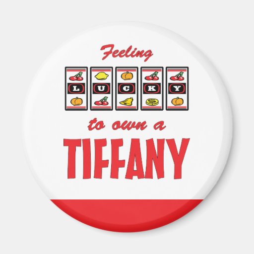 Lucky to Own a Tiffany Fun Cat Design Refrigerator Magnets
