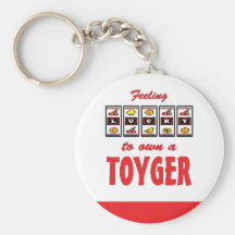 Lucky to Own a Toyger Fun Cat Design Keychain