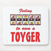 Lucky to Own a Toyger Fun Cat Design Mouse Pad