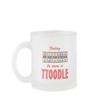 Lucky to Own a Ttoodle Fun Dog Design Coffee Mugs