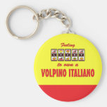 Lucky to Own a Volpino Italiano Fun Dog Design Key Chains