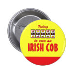 Lucky to Own an Irish Cob Fun Horse Design Buttons