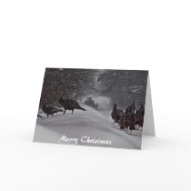 Lucky Turkey Christmas Card