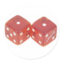 Lucky Wedding Dice stickers