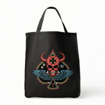 Lucky Winged Maltese Devil Skull of Spades Bags