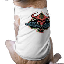 Lucky Winged Maltese Devil Skull of Spades pet clothing by vicevoices Lucky Winged Maltese Devil Skull of Spades pet clothing