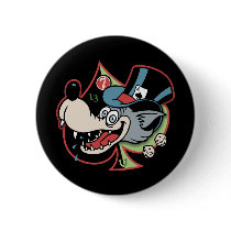 Lucky Wolf Pinback Buttons