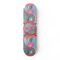 LUCKY YIN YANG YINYANG:  by Naveen Skateboard Deck