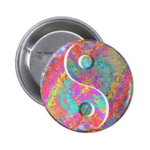 Lucky Yin Yang : YinYang GoodLuck Symbols Pins