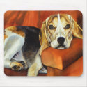 Lucy Beagle Mouse Pad mousepads by artbyjolyn Lucy Beagle Mouse Pad mousepads