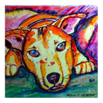 Lucy Dog Print posters