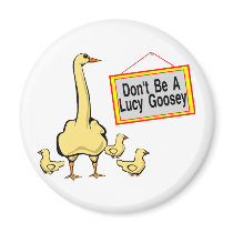 Lucy Goosey magnets by goldnsun Lucy Goosey magnets