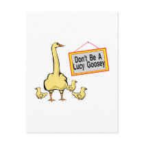Lucy Goosey postcards