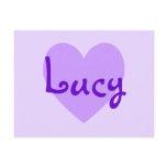 Lucy in Purple Post Card